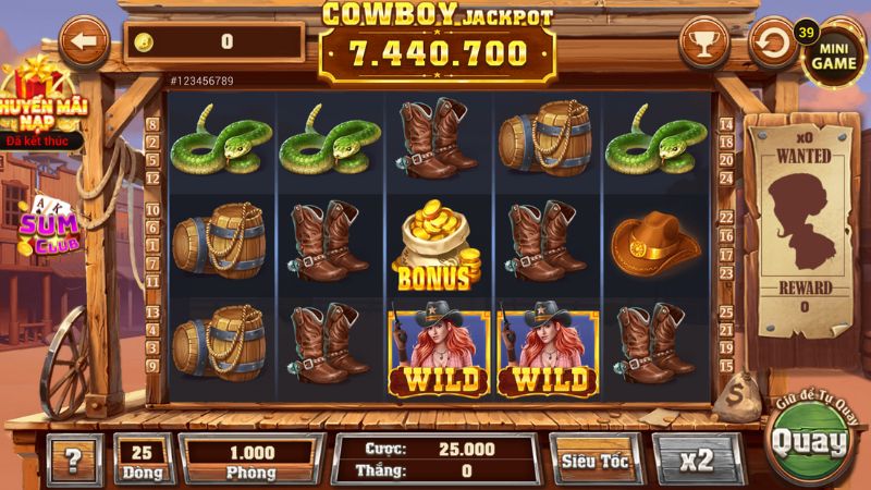 Chia sẻ mẹo chơi nổ hũ Huyền Thoại Cowboy tại Sumclub