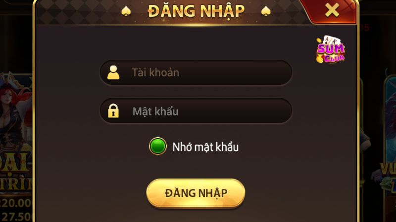 Đăng nhập tài khoản