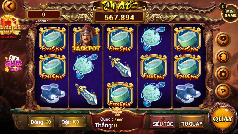 Điểm nổi bật của cổng Slots Sumclub