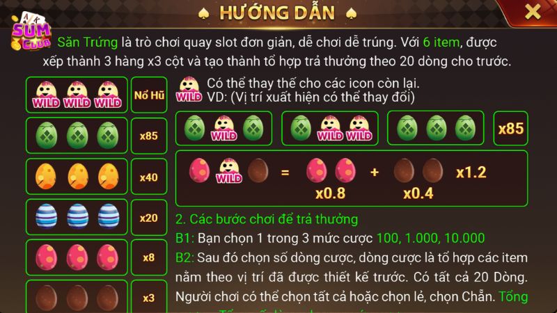 Hướng dẫn các bước chơi Săn Trứng trên nhà cái Sumclub