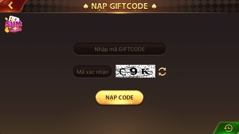 Nạp giftcode