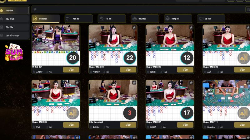 Kinh nghiệm chơi Live Casino tại Sumclub