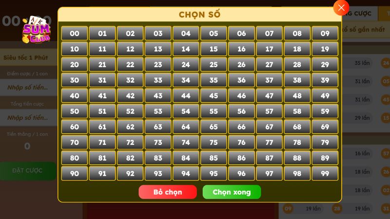 Kinh nghiệm chơi Lô Đề Siêu Tốc tại Sumclub