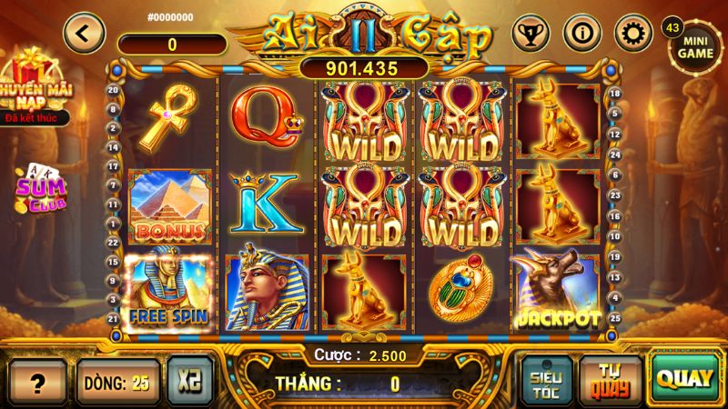Kinh nghiệm chơi nổ hũ Nữ Hoàng Ai Cập tại Sumclub