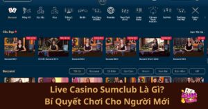 Live Casino Sumclub Là Gì? Bí Quyết Chơi Live Casino Sumclub Dành Cho Người Mới Bắt Đầu
