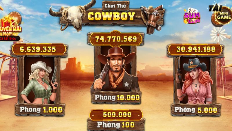 Luật chơi slots Huyền Thoại Cowboy Sumclub