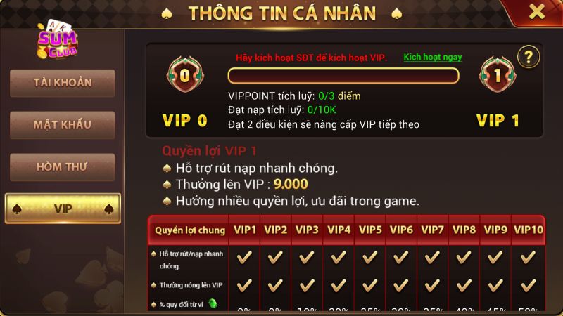 Nếu không cập nhật tài khoản Sumclub, người chơi sẽ bị ảnh hưởng gì?
