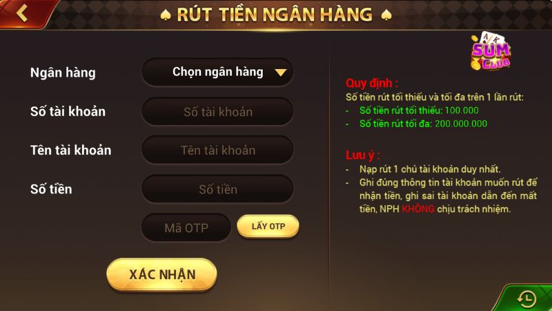 Rút ngân hàng