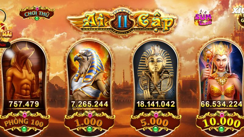 Tìm hiểu luật chơi slots Nữ Hoàng Ai Cập Sumclub